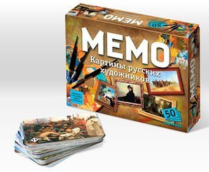 Развивающая игра Мемо Картины русских художников