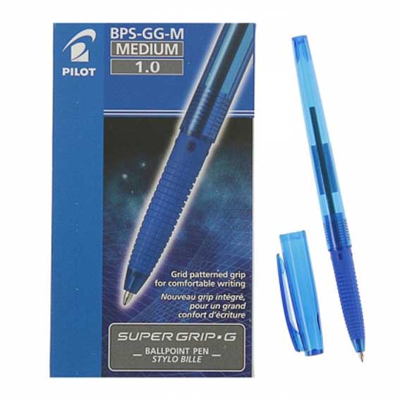 Ручка шар."PILOT SUPER GRIP G" 1,0 мм синяя