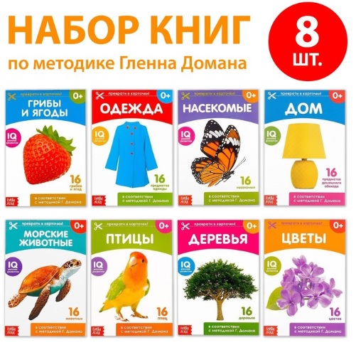 Набор обучающих книжек по методике Г.Домана" Окружающий мир"(8 шт)