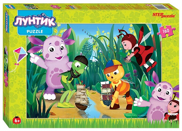 Пазлы 160 элементов Лунтик