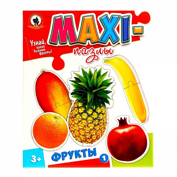 Пазл фигурный "Фрукты" (для малышей)