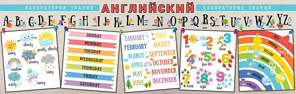 Плакат-полоска Лаборатория знаний Английский