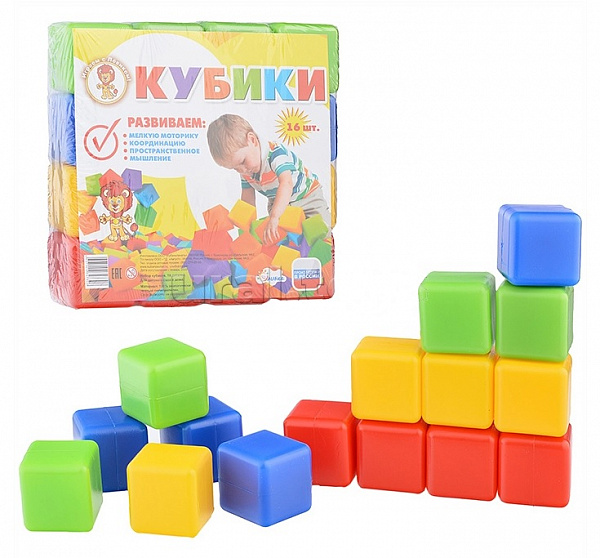 Кубики малые 16 шт
