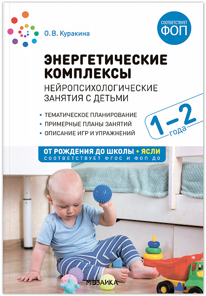Энергетические комплексы. Нейропсихологические занятия с детьми 1–2 лет. ФГОС, ФОП(Куракина О. В.)