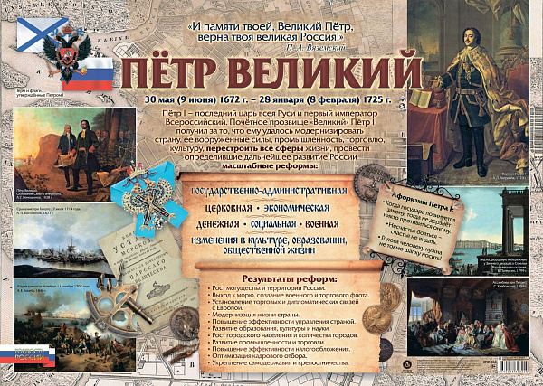 Пл.Гордость России. Петр Великий.(картон А-2)