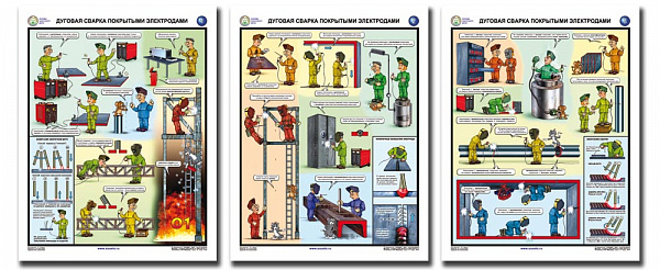К-т пл.Дуговая сварка покрытыми электродами (3 пл,лам, 45х60)