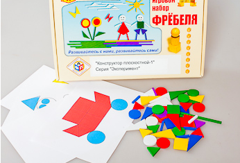 Игровой набор Фребеля "Конструктор плоскостной" (1,2,3,4 часть)