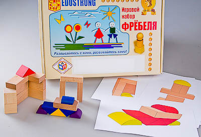 Игровой набор Фребеля "Конструктор деревянный без соединений-2"