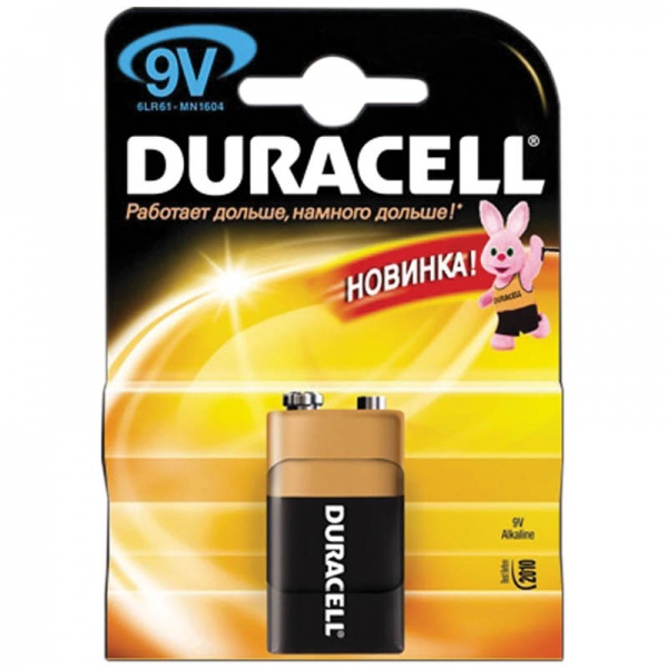 ������� ������� 6LR61/6LF22 9V "DURACELL" (��������)