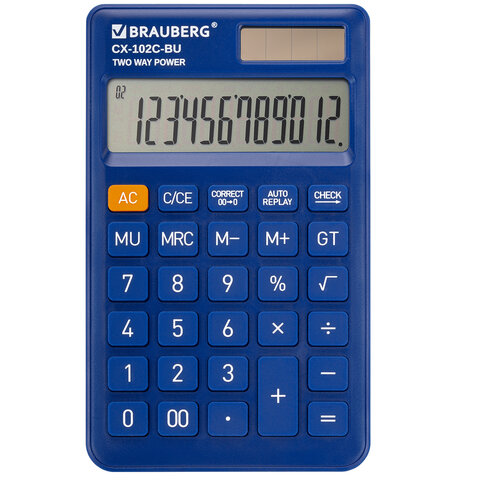 ����������� ��������� BRAUBERG CX-102C-BU (76x126��), 12 ��������, ������� �������