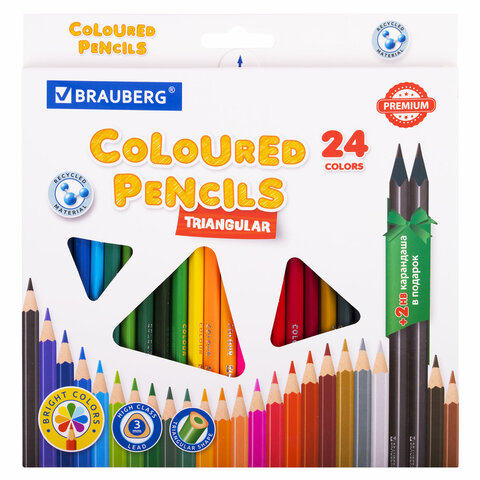 ��������� ������� �����������, BRAUBERG PREMIUM 24 ����� + 2 �������������� ���������