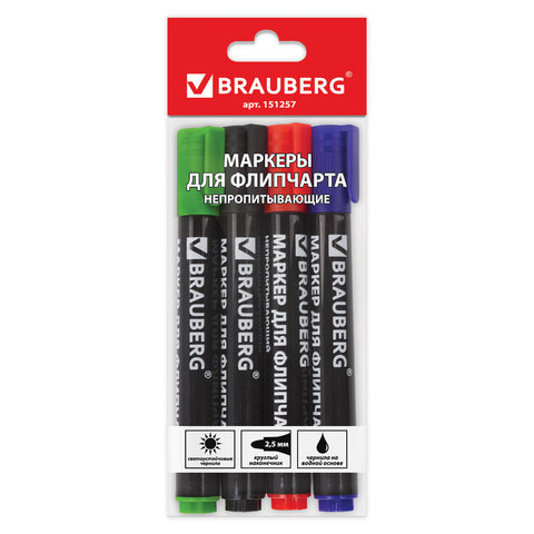 ������� ��� ��������� BRAUBERG, ����� 4 �����, ���������������, 2,5 ��