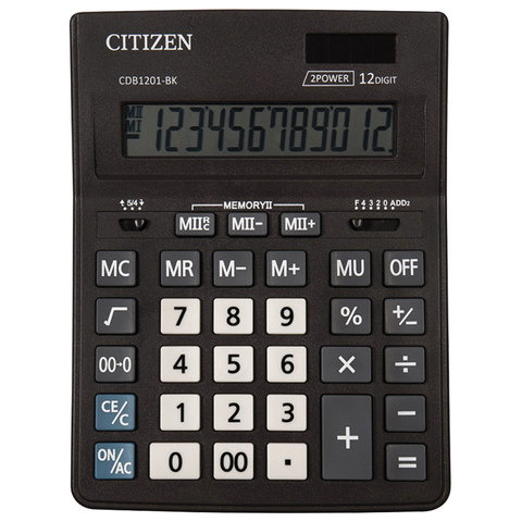 ����������� ����.12����."CITIZEN" BUSINESS LINE CDB1201 BK 12 ��������, 157*200 ��