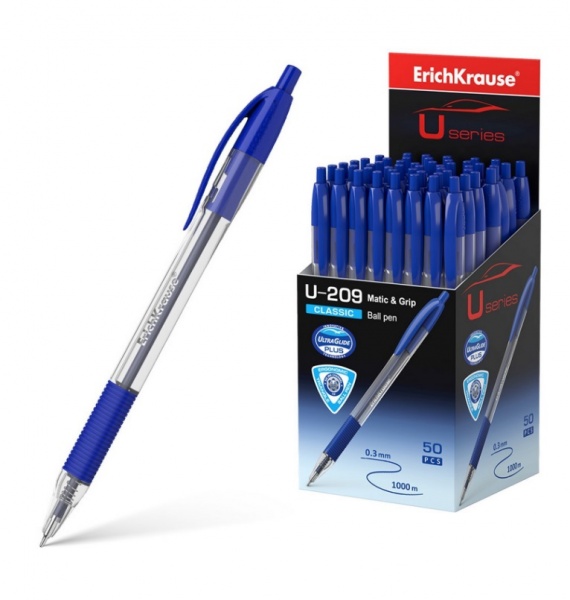 ����� ���.���. Erich Krause  U-209 Classic Matic&Grip, ���� 1.0 ��, ��������� ����,  ������� �����