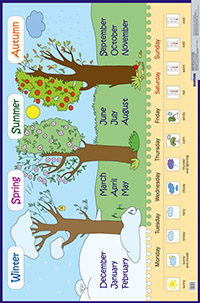 ��.���������� ����.������� ����, ������, ��� ������. Seasons, months, days of week. ���� ��� 